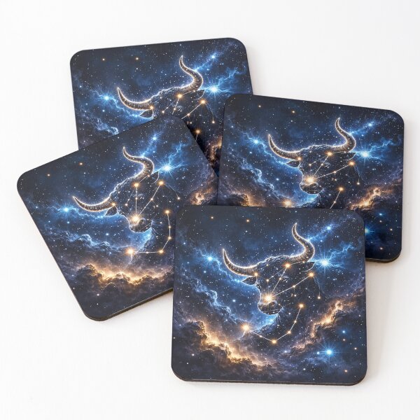 Item preview, Taurus Constellation Zodiac Design – Celestial Bull Star Art designed and sold by RolMerch.
