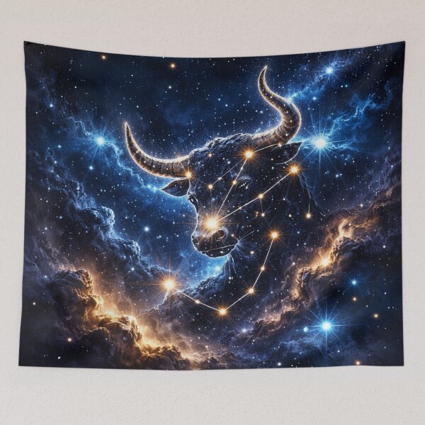 Item preview, Taurus Constellation Zodiac Design – Celestial Bull Star Art designed and sold by RolMerch.
