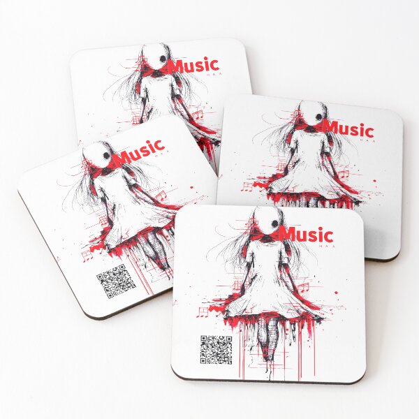 Item preview, qr code music designed and sold by ArtbyJustis.