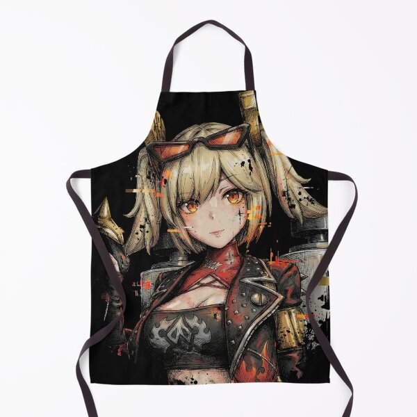 Item preview, Burnice ZZZ Dual Flamethrowers Red Eyes Leather Jacket Icon designed and sold by Senpaiwaves.