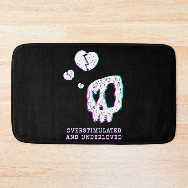 Item preview, Overstimulated Underloved Emo Skull Aesthetic Graphic designed and sold by MadeTearfully.