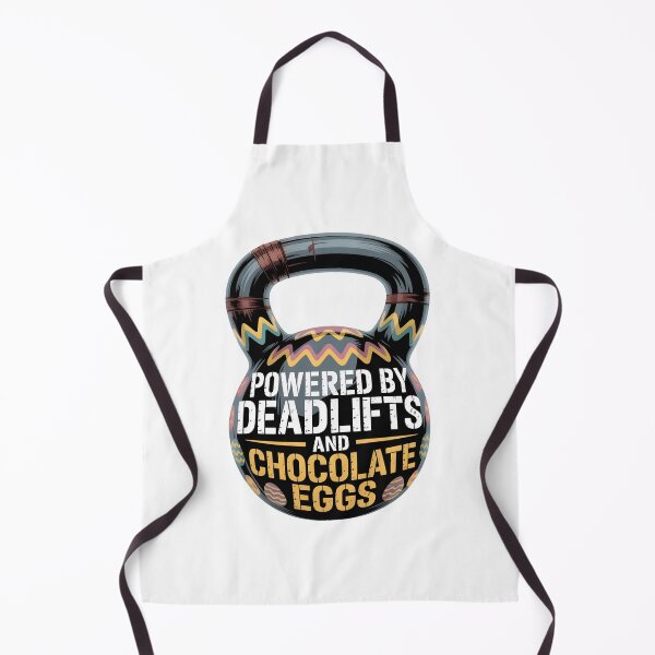 Item preview, Powered By Deadlifts And Chocolate Eggs - Gym Workout designed and sold by 404wearpl.