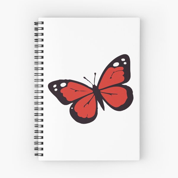 Aperçu de l'œuvre autocollant rouge papillon créée et vendue par DKunic.