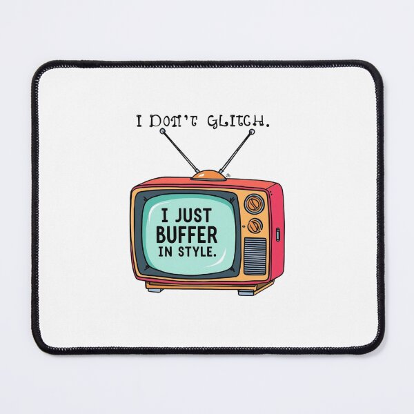 Item preview, Retro Classic TV Design – Fun Vintage Style- I Don’t Glitch Design designed and sold by StylePrynt.