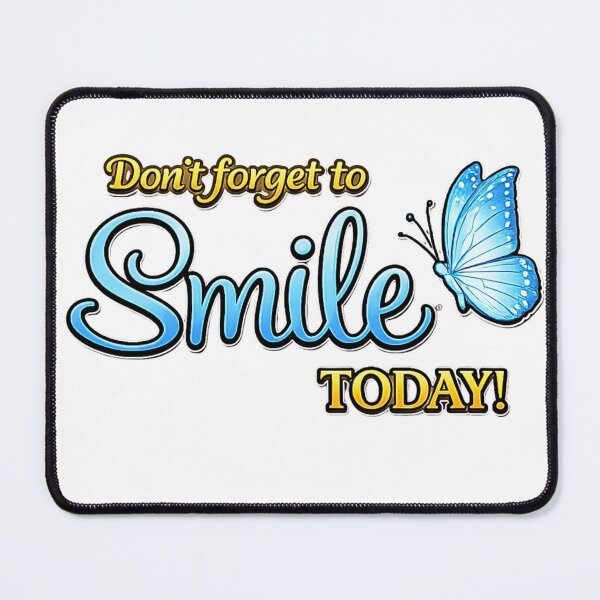 Item preview, Smile Today Butterfly Positive Quote Design designed and sold by Gezonde-Voeding.