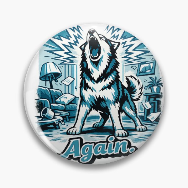 Item preview, Again Husky Mom Shirt Funny Dramatic Husky Howling Gift designed and sold by PawMuse Studio.