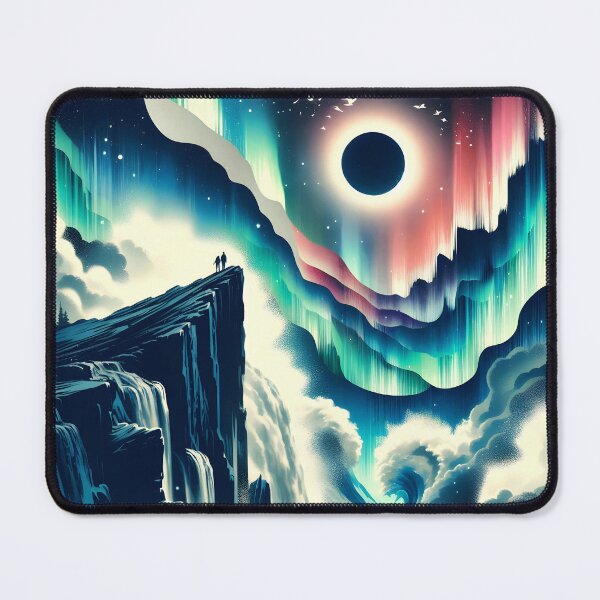 Item preview, Aurora Borealis and Eclipse, Ai Generated Art designed and sold by ACC .