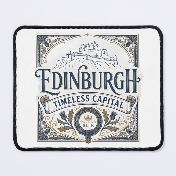 Item preview, edinburgh, scotland, edinburgh skyline, edinburgh castle, scottish design designed and sold by TrueArtVibes.