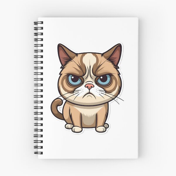 Item preview, Funny Grumpy Cat Cartoon Meme - 4 designed and sold by RELAX STATION.