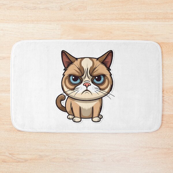 Item preview, Funny Grumpy Cat Cartoon Meme - 4 designed and sold by RELAX STATION.