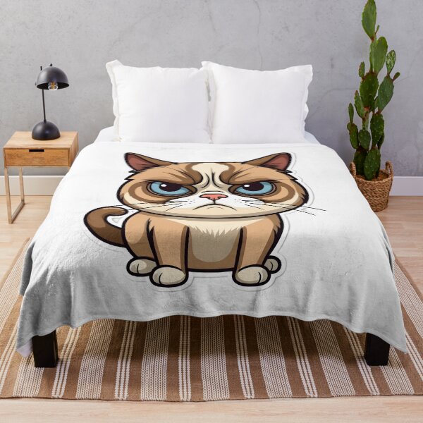 Item preview, Funny Grumpy Cat Cartoon Meme - 4 designed and sold by RELAX STATION.