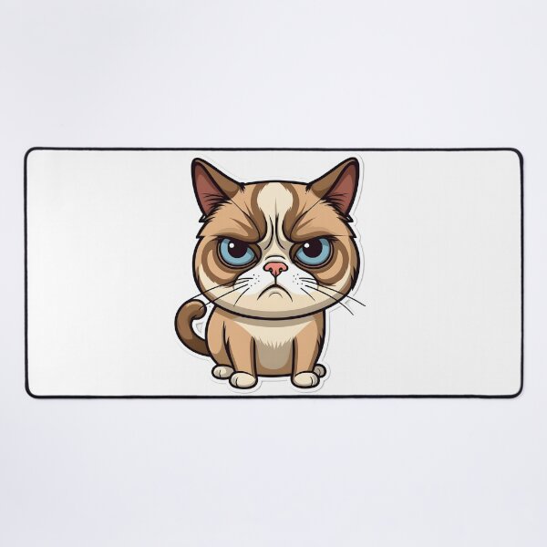 Item preview, Funny Grumpy Cat Cartoon Meme - 4 designed and sold by RELAX STATION.