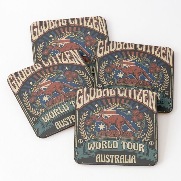Item preview, Global Citizen World Tour AUSTRALIA Vintage 1974 Rock Shirt Design designed and sold by EARTH PEOPLE.