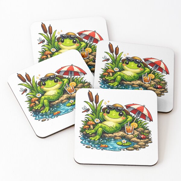 Item preview, Cute Frog Chilling By a Pond designed and sold by ttuniques.
