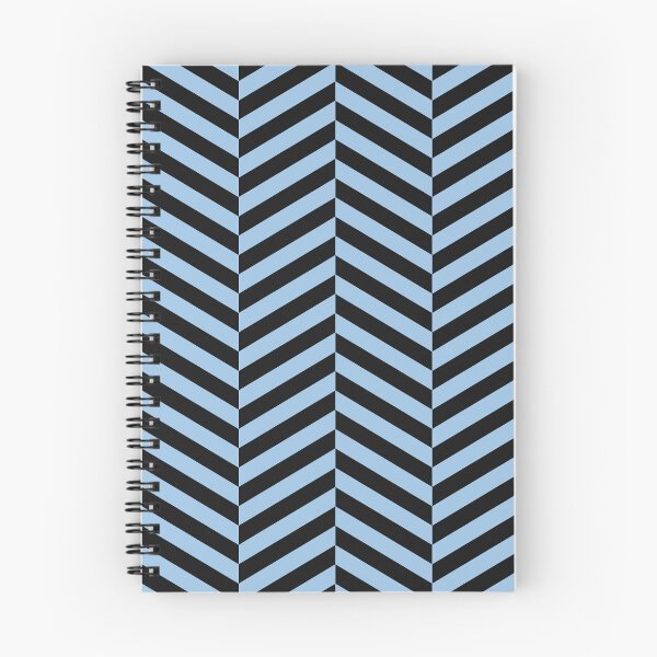Item preview, Black And Baby Blue Herringbone Pattern designed and sold by pattern-archive.