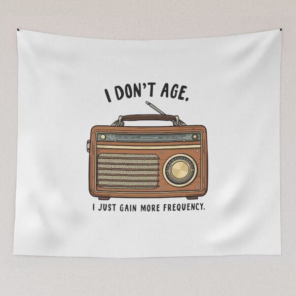 Item preview, Vintage Radio – Retro Frequency Humor designed and sold by StylePrynt.