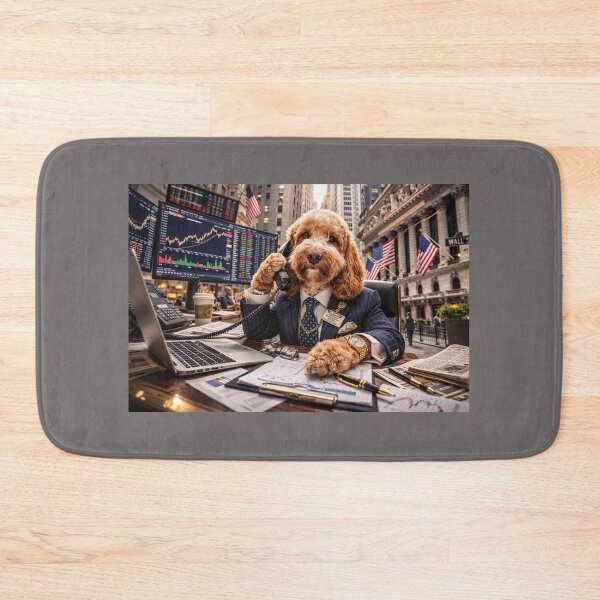 Item preview, Cockapoo Stockbroker on Wall Street designed and sold by Paul Thompson Photography.