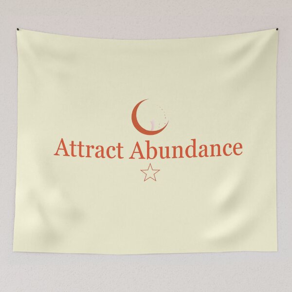 Item preview, Law of Attraction Design | Manifest Abundance | Spiritual Energy Quote Sticker designed and sold by CosmicQuietLab.
