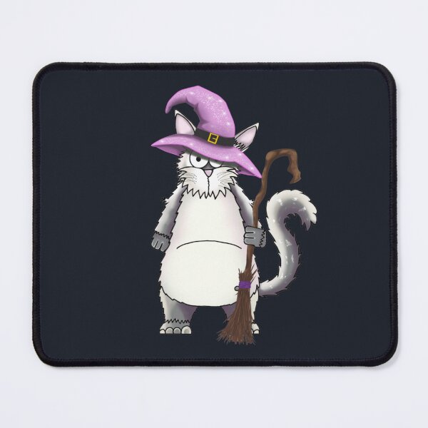 Item preview, Daisy the White Cat Witch: Whimsigoth Familiar Art designed and sold by Englandbear.