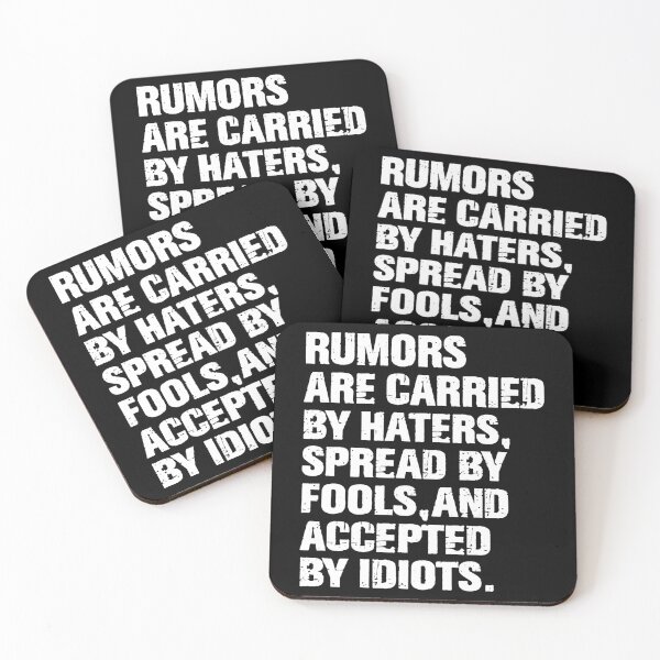 Item preview, Rumors Are Carried By Haters Spread By Fools Quote designed and sold by margamPagenberg.