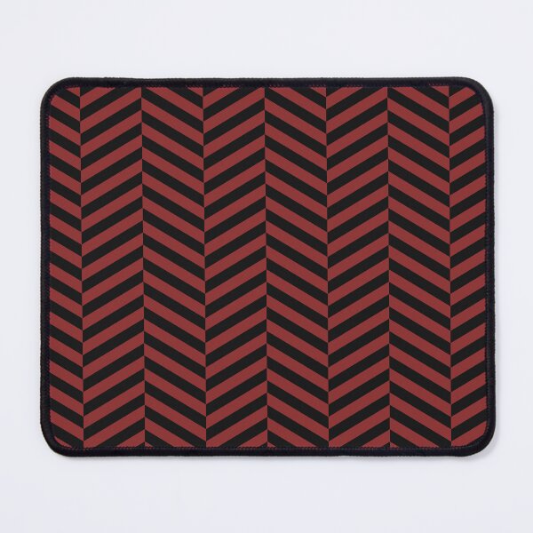 Item preview, Black And Brick Red Herringbone Pattern designed and sold by pattern-archive.