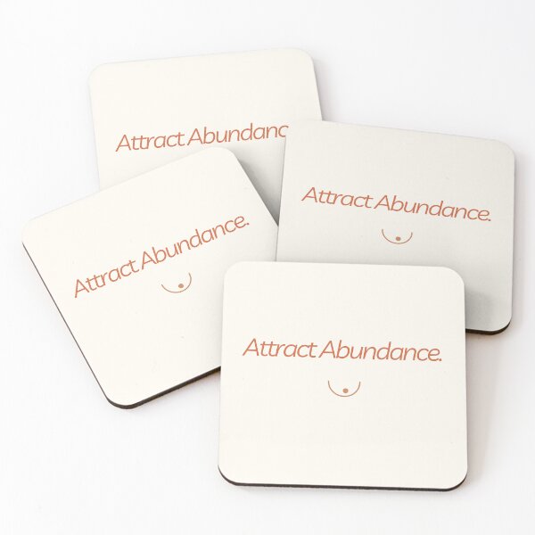 Item preview, Attract Abundance Design | Spiritual Energy Quote Sticker designed and sold by CosmicQuietStudio.