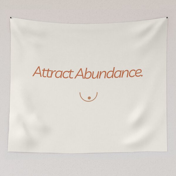 Item preview, Attract Abundance Design | Spiritual Energy Quote Sticker designed and sold by CosmicQuietStudio.