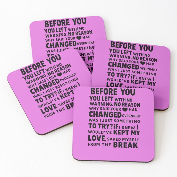 Item preview, Before You – Minimal Lyric Art Design designed and sold by SiseonStudio.