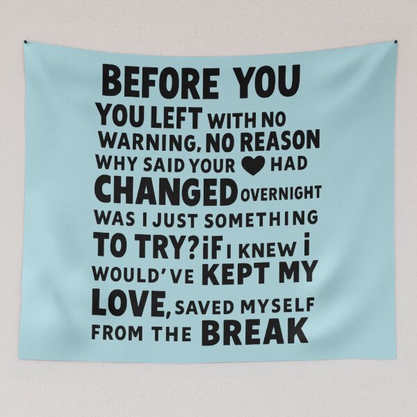 Item preview, Before You – Minimal Lyric Art Design designed and sold by SiseonStudio.