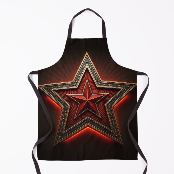 Item preview, Glowing Red Star — Dark Neon Emblem Art designed and sold by DarkForgePrints.