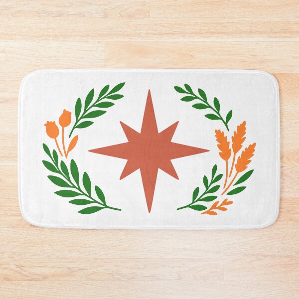 Item preview, Boho Terracotta Star with Sage Floral Elements designed and sold by FunFitLife Studio.