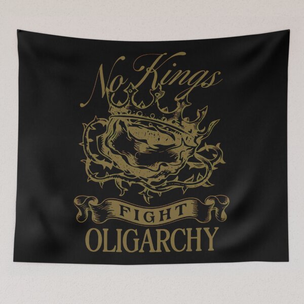 Item preview, No Kings Fight Oligarchy designed and sold by SignumShop.