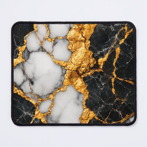 Item preview, Black White and Gold Marble Texture Luxury Abstract Stone Pattern designed and sold by Kaleidoscope Print.