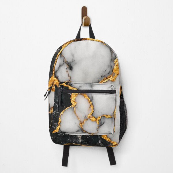 Item preview, Black White and Gold Marble Texture Luxury Abstract Stone Pattern designed and sold by Kaleidoscope Print.