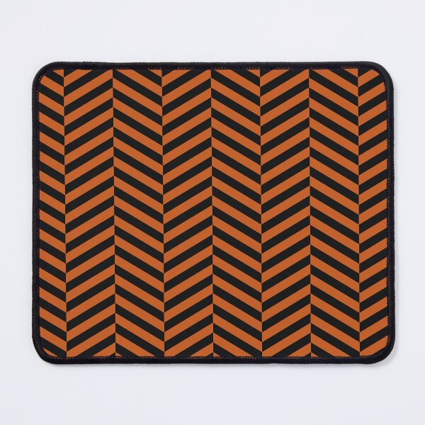 Item preview, Black And Burnt Orange Herringbone Pattern designed and sold by pattern-archive.