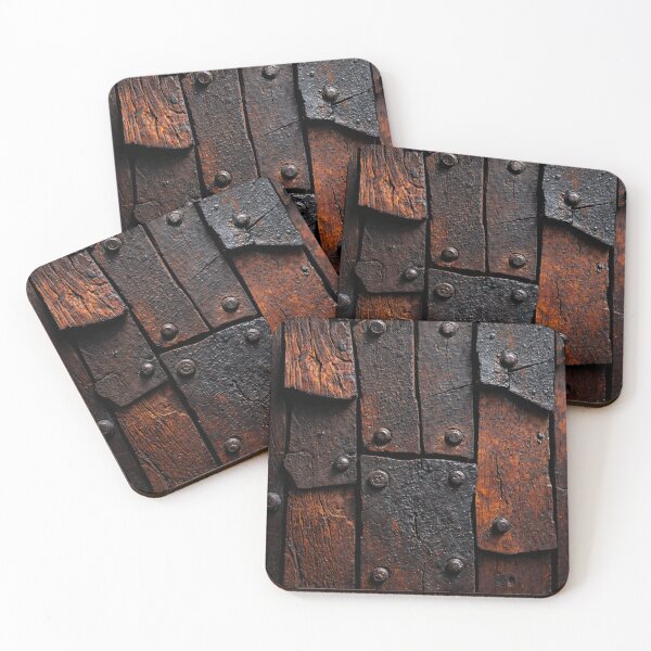 Item preview, Rustic Weathered Wood and Iron Texture Vintage Industrial Pattern designed and sold by Kaleidoscope Print.
