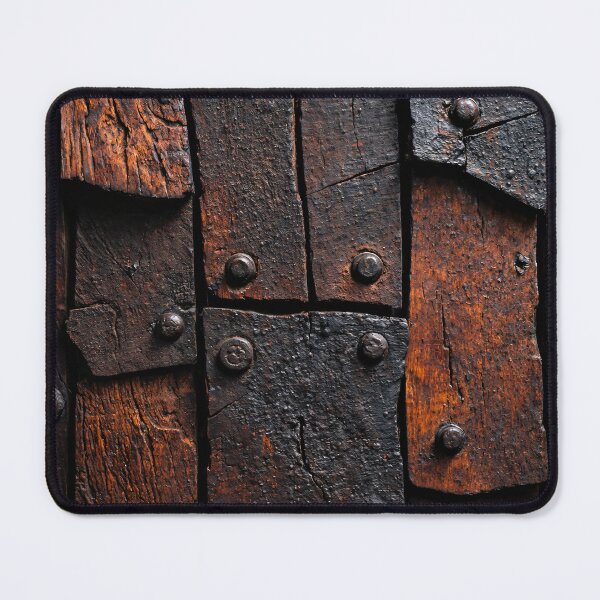Item preview, Rustic Weathered Wood and Iron Texture Vintage Industrial Pattern designed and sold by Kaleidoscope Print.