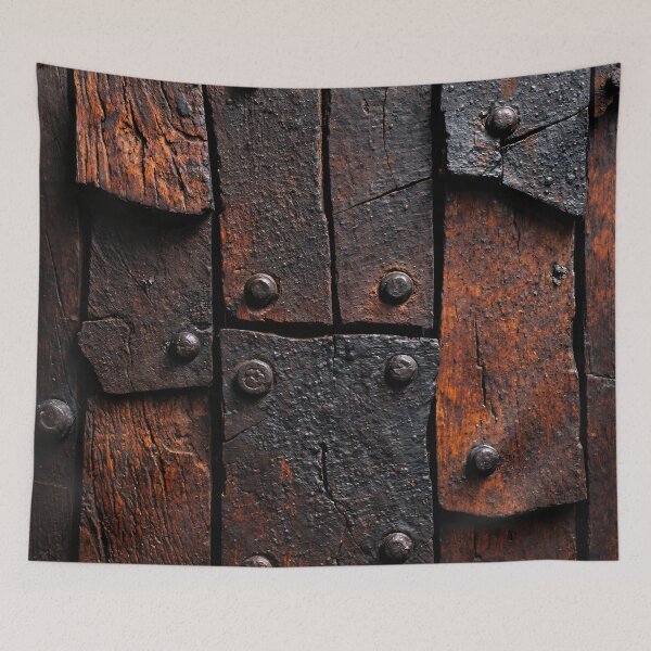 Item preview, Rustic Weathered Wood and Iron Texture Vintage Industrial Pattern designed and sold by Kaleidoscope Print.