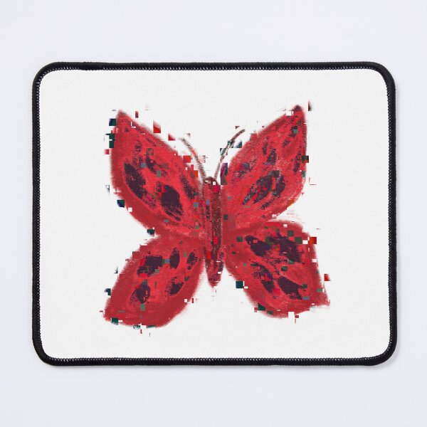 Item preview, Red glitched fly fly butterfly  designed and sold by Aimzeescrazycreations.