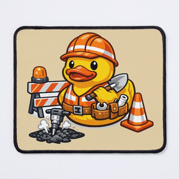 Item preview, Road Worker Rubber Duck designed and sold by BROHLine Studio.