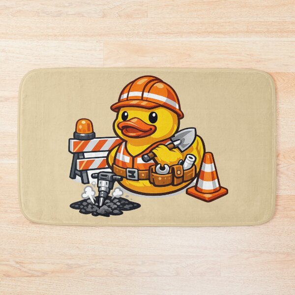 Item preview, Road Worker Rubber Duck designed and sold by BROHLine Studio.