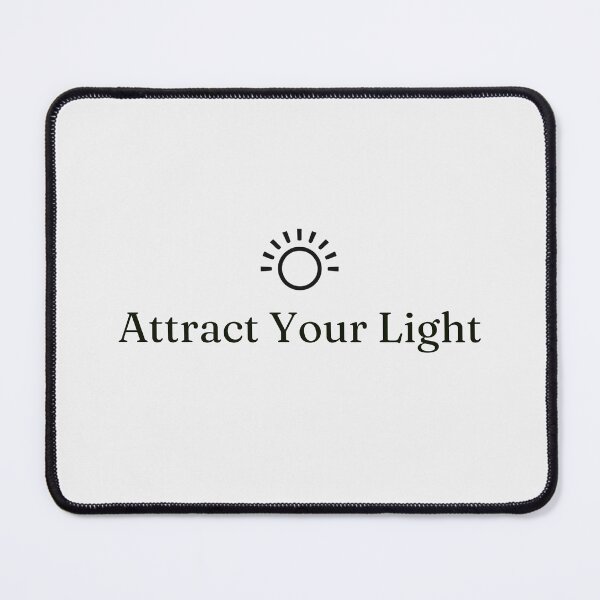 Item preview, Attract Your Light Design | Black Typography | Spiritual Energy Quote Sticker designed and sold by CosmicQuietStudio.