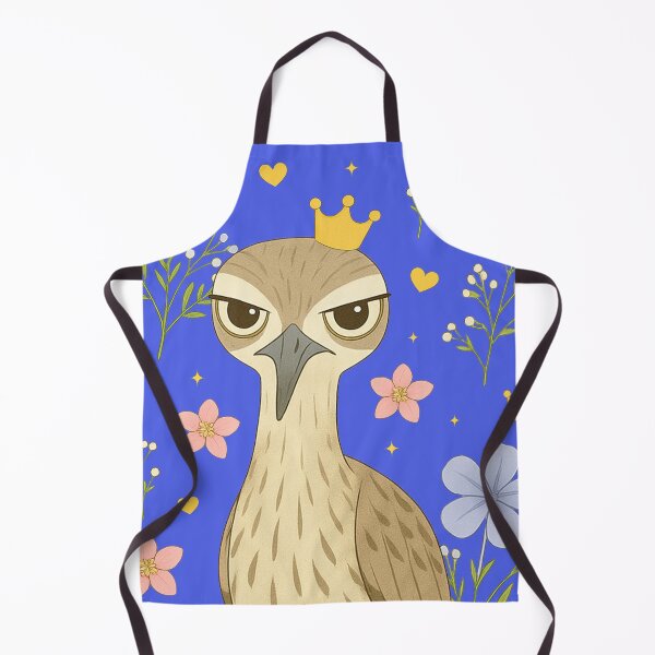 Item preview, Crowned Stone-Curlew Close-Up - Navy designed and sold by HIMEKARI.
