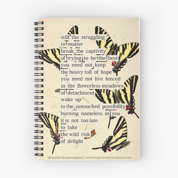 Item preview, Butterfly Divination by Maria Popova (about: reweavingtherainbow.substack.com) designed and sold by mariapopova.
