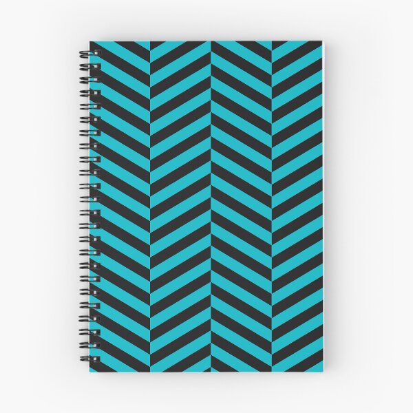 Item preview, Black And Cyan Herringbone Pattern designed and sold by pattern-archive.