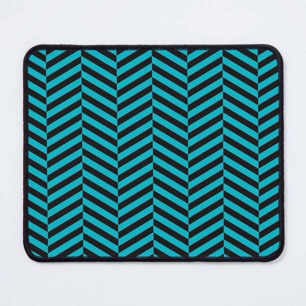 Item preview, Black And Cyan Herringbone Pattern designed and sold by pattern-archive.