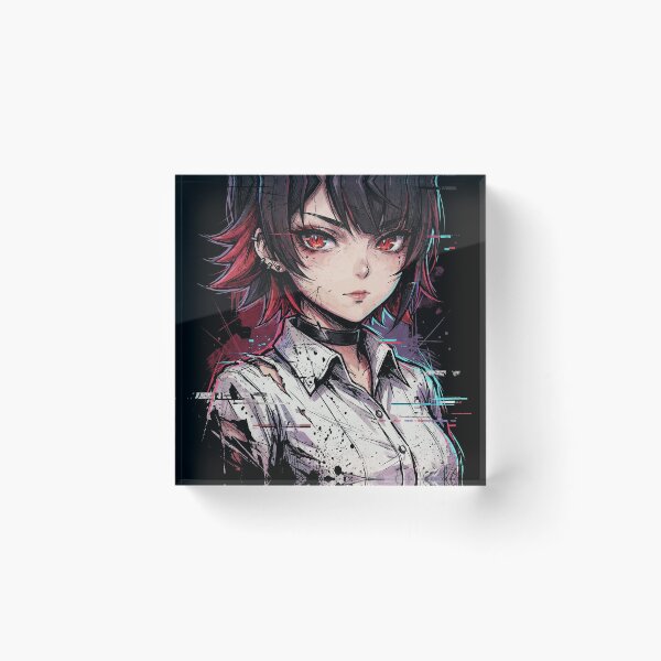 Item preview, Ellen Joe ZZZ Black Hair Red Highlights Shark Hood Icon designed and sold by Senpaiwaves.