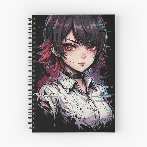 Item preview, Ellen Joe ZZZ Black Hair Red Highlights Shark Hood Icon designed and sold by Senpaiwaves.