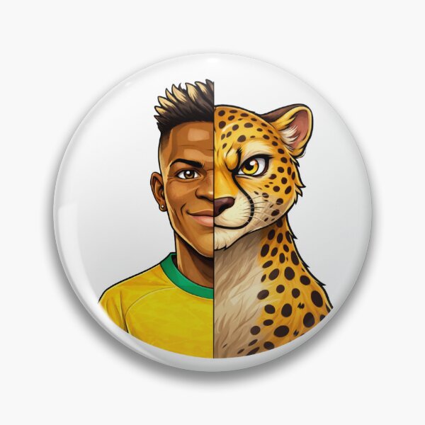 Item preview, Half Dribble, Half Cheetah - Vinícius Jr. designed and sold by Canva Drip.