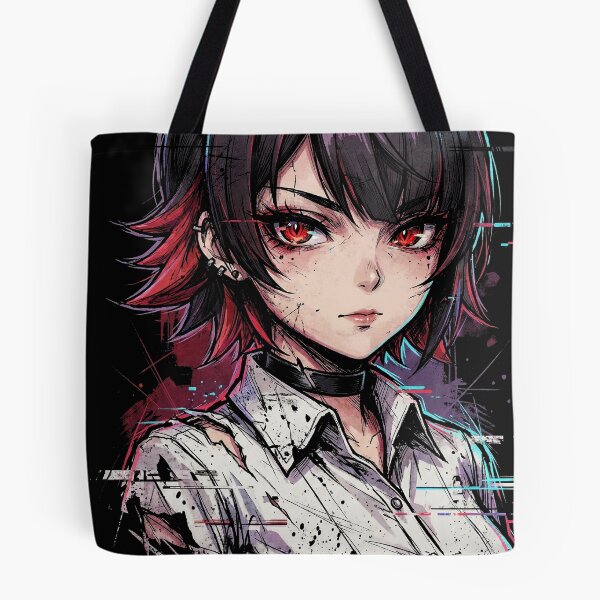 Item preview, Ellen Joe ZZZ Black Hair Red Highlights Shark Hood Icon designed and sold by Senpaiwaves.